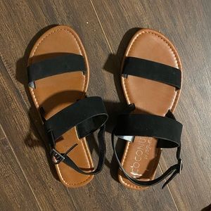 Black Strappy Sandals